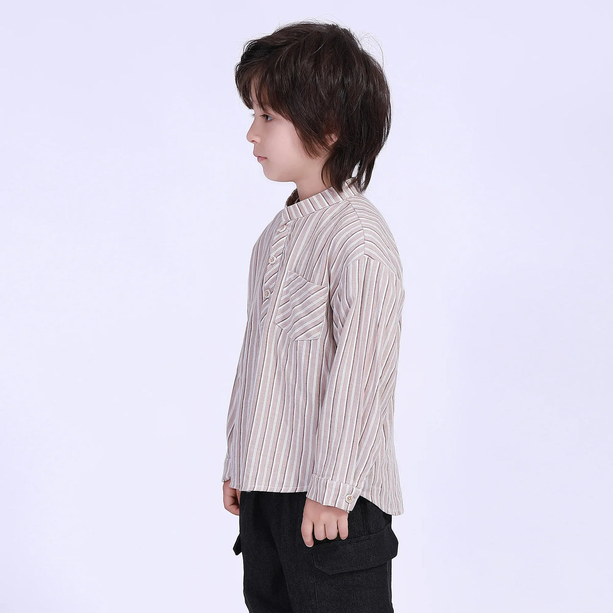 Striped Street Look Blouse For Boys Image