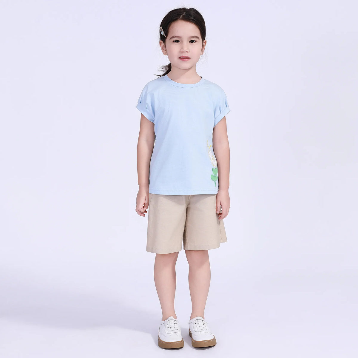 Floral Street Look T.Shirt For Girls Image