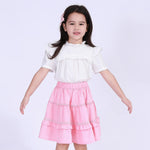 Pink Skater Street Look Skirt For Girls Image