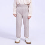 Gray Ordinary Street Look Pants For Girls Image