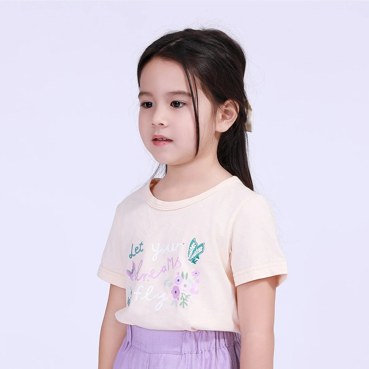 Floral Street Look T.Shirt For Girls Image