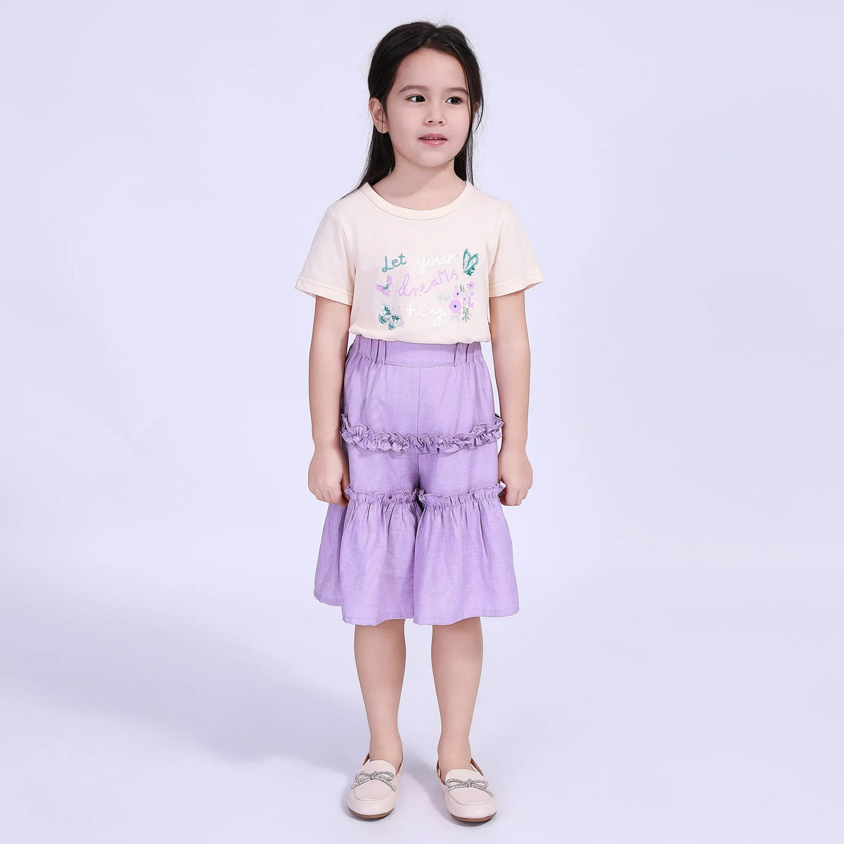 Wide-leg Street Look Shorts For Girls Image