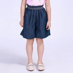 Navy Baggy Street Look Shorts For Girls Image