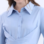 Collar Velvet Fashion Dress For Women Image