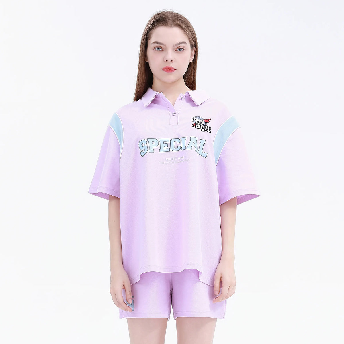 Purple Two-piece sports set for women Image