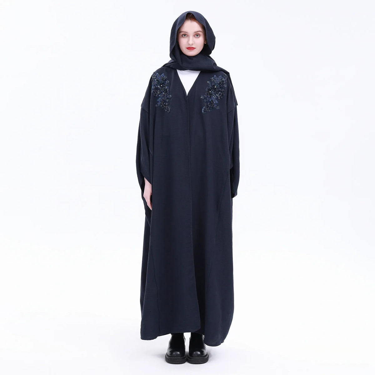 52 Navy 52,143,228,60,- Floral Abaya Abaya For Women Image