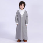 110 | 4-5Y Gray 110 | 4-5Y,89,83,39,- Color-Blocked Thoub Thoub For Boys Image