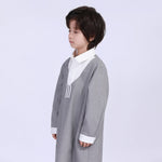 130 | 7-8Y Gray 130 | 7-8Y,99,91,46,- Color-Blocked Thoub Thoub For Boys Image