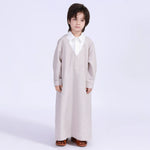 110 | 4-5Y Beige 110 | 4-5Y,89,83,39,- Color-Blocked Thoub Thoub For Boys Image