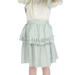 Light Green Skater Formal Skirt For Girls Image