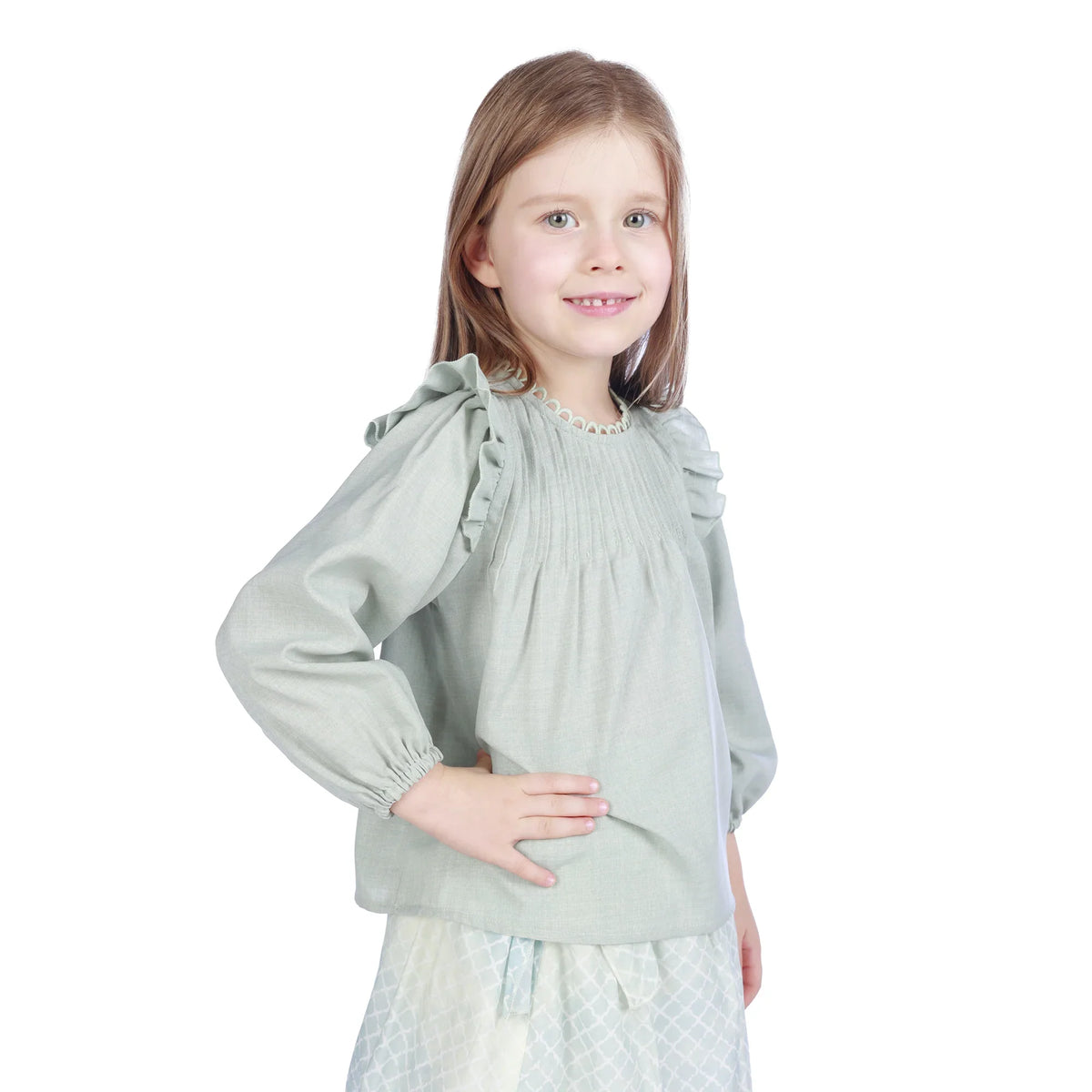 Plain Formal Blouse For Girls Image