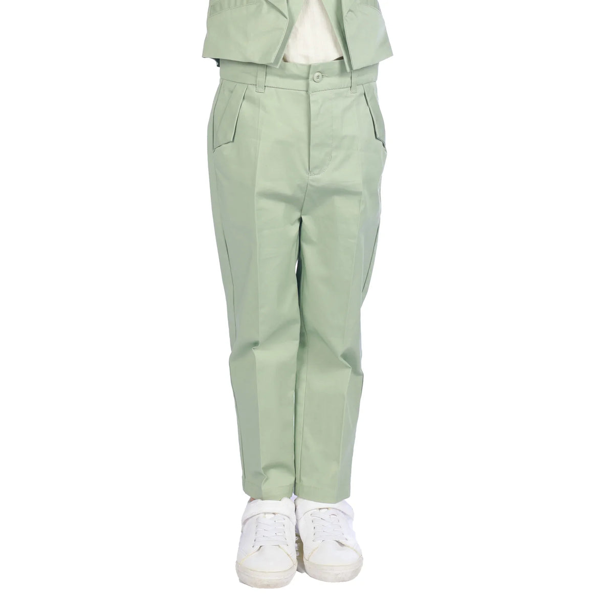 Light Green Ordinary Formal Pants For Boys Image