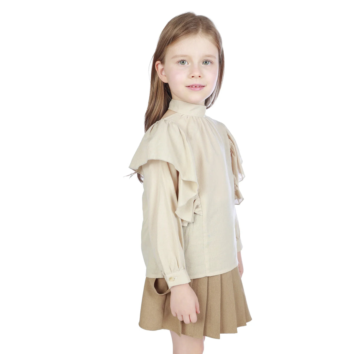 Plain Formal Blouse For Girls Image