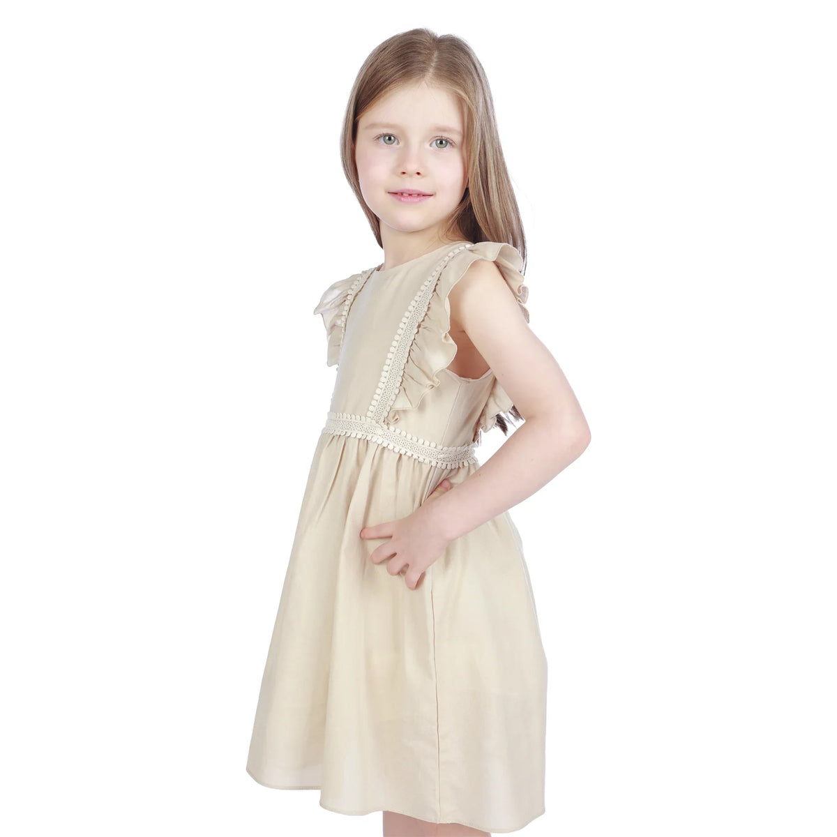 laced Formal Dress For Girls Image
