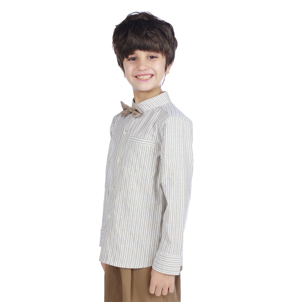 Striped Formal Shirt For Boys Image