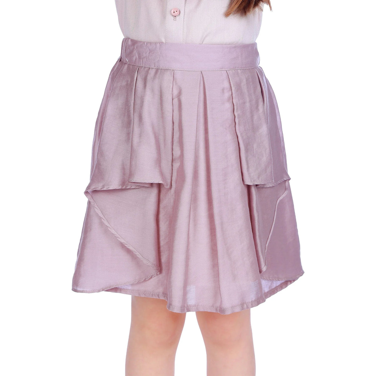 Light Purple Skater Formal Skirt For Girls Image