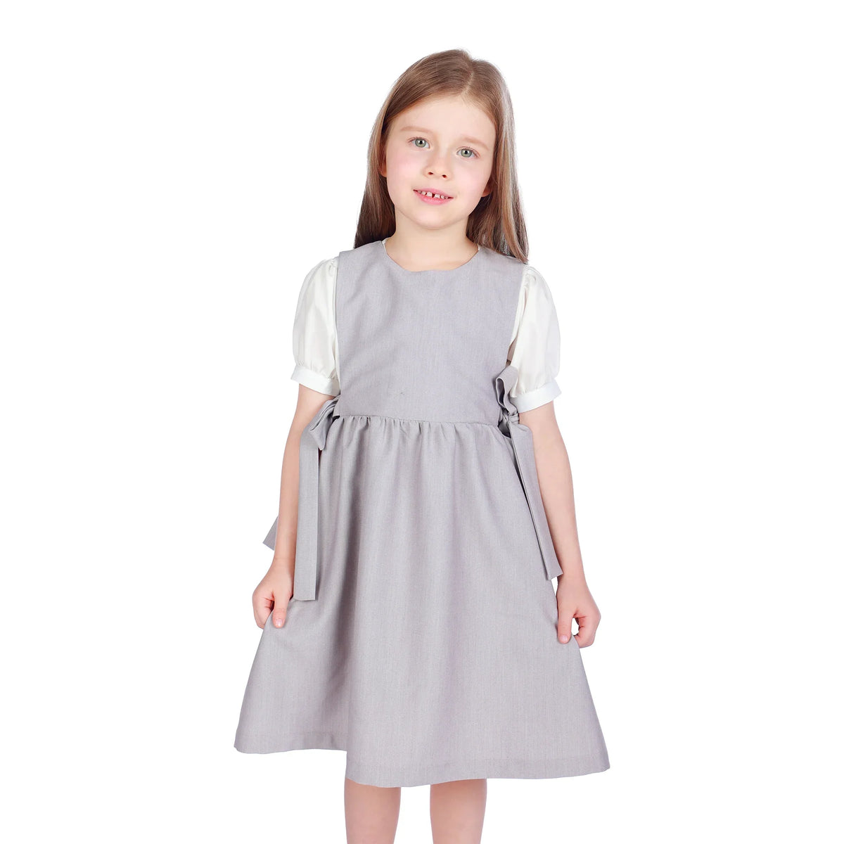 Dark Purple Solid Formal Dress For Girls Image