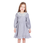 Light Purple Floral Formal Dress For Girls Image