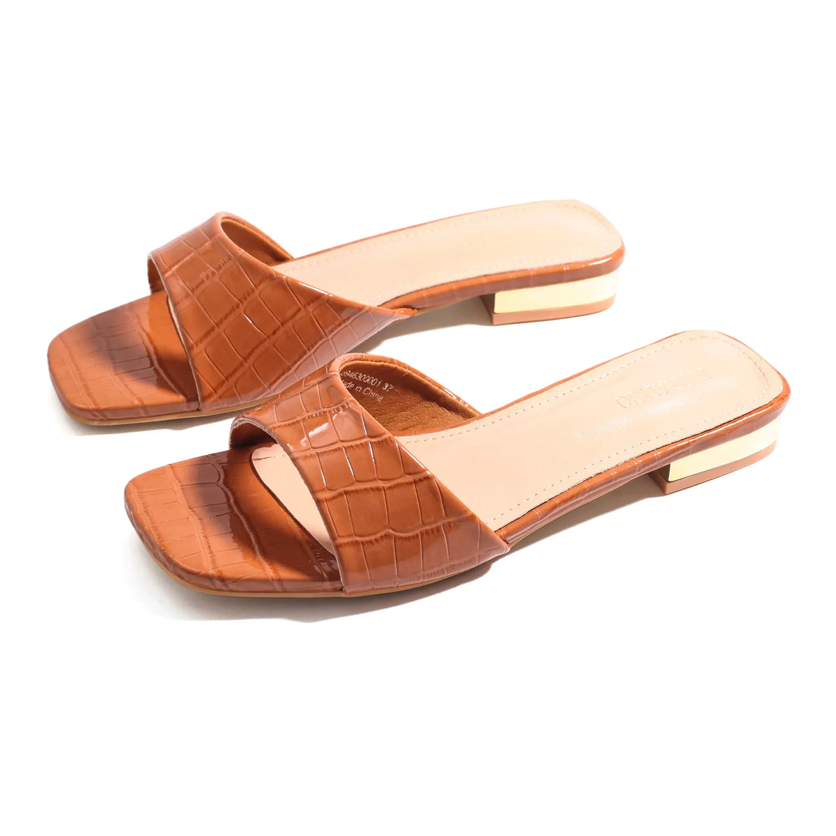 Brown Elegant Slippers For Women Image