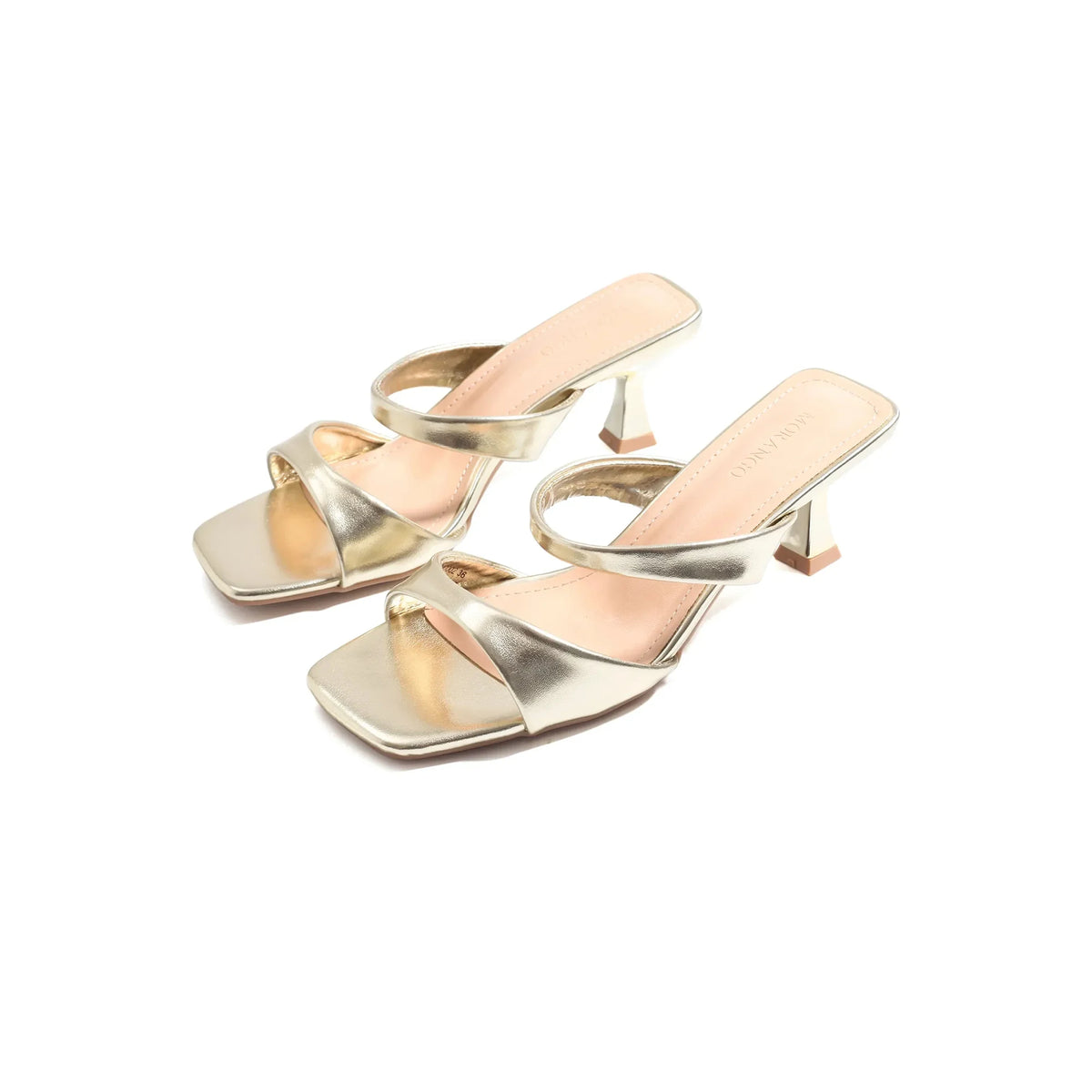 Gold Elegant Slippers For Women Image