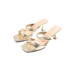 Gold Elegant Slippers For Women Image