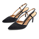 Black Elegant High Heel Sandals For Women Image
