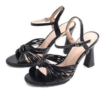 Black Elegant High Heel Sandals For Women Image