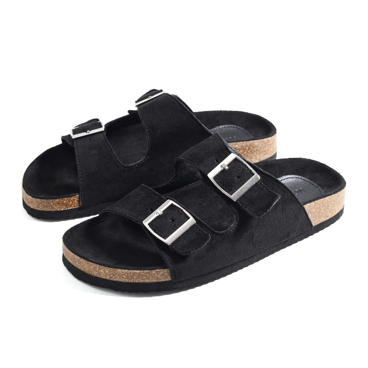 Black Casual Slippers For Women Image