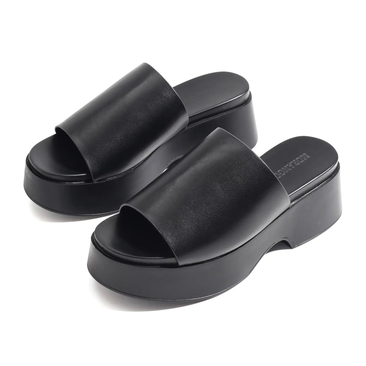 Black Casual Slippers For Women Image