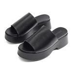 Black Casual Slippers For Women Image
