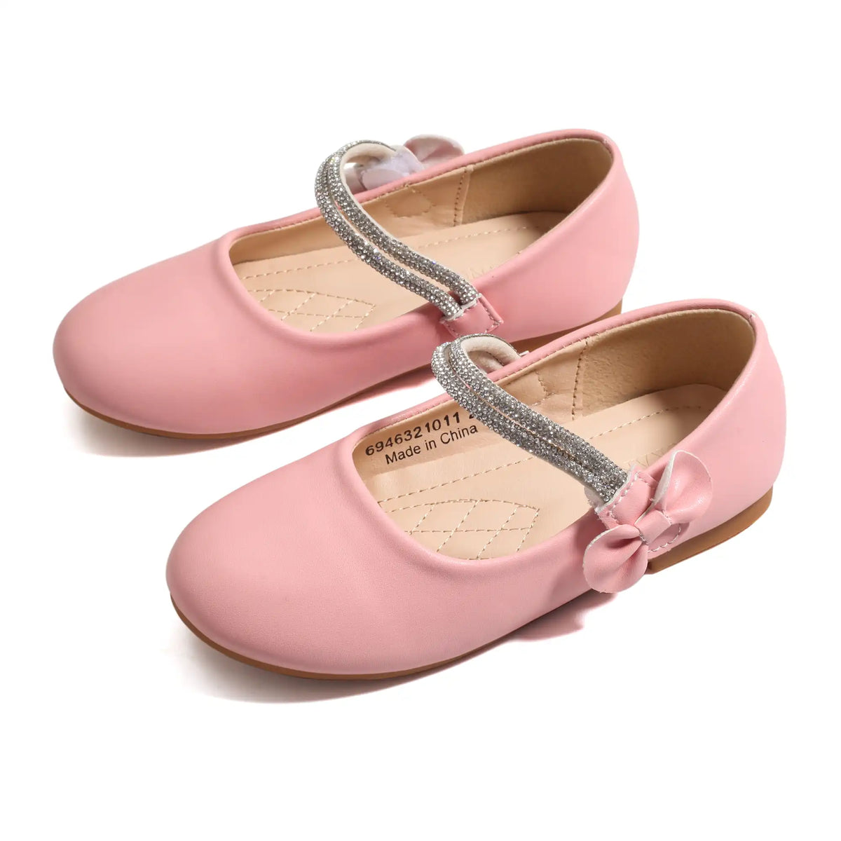 Pink Elegant Flat Shoes For Girls Image