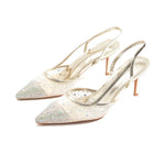 Gold High Heel Shoes For Women Image