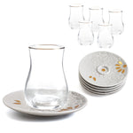 Free Gray Blue Tea Cup Set 12PC Image