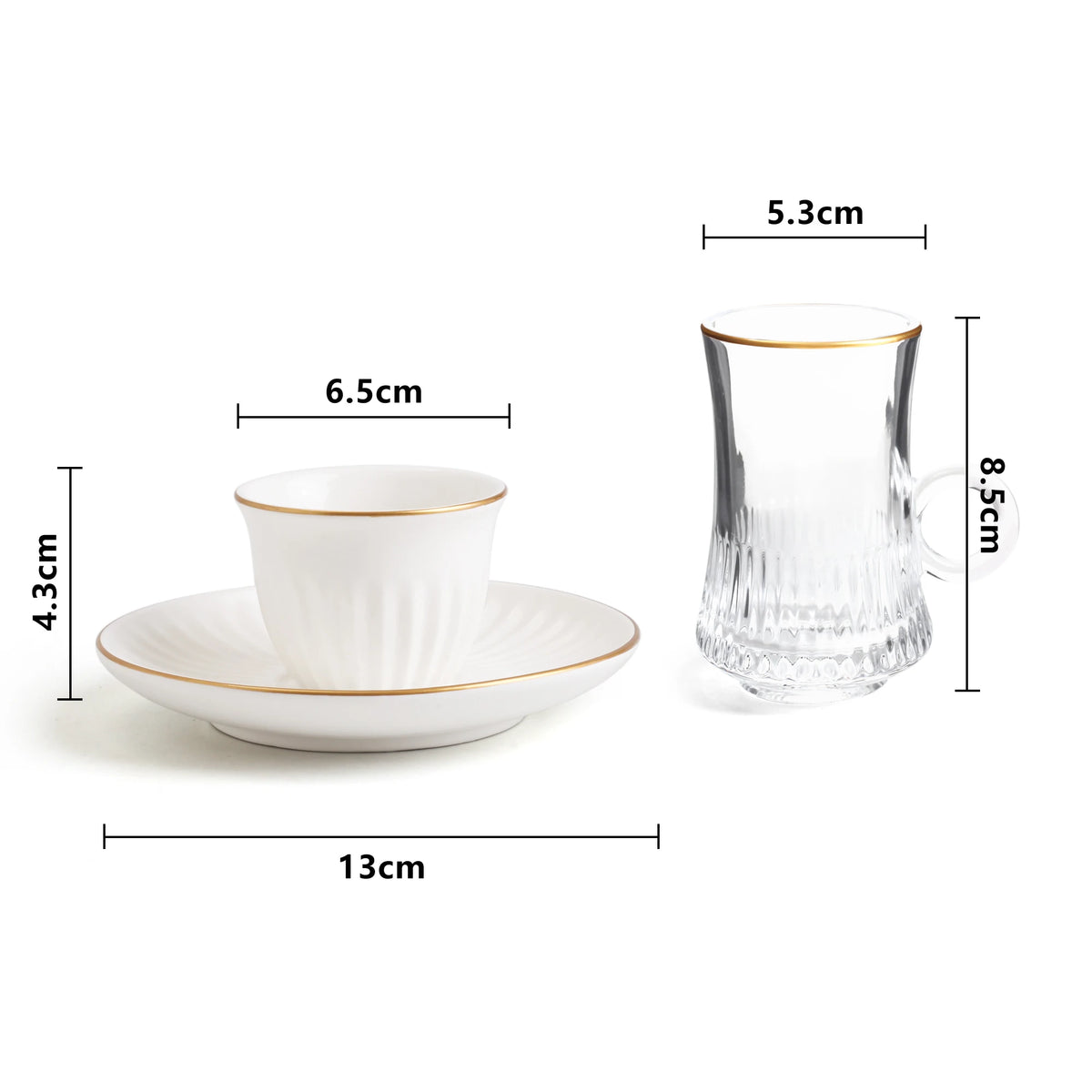 Tea & Coffee Cup Set 18PC Image