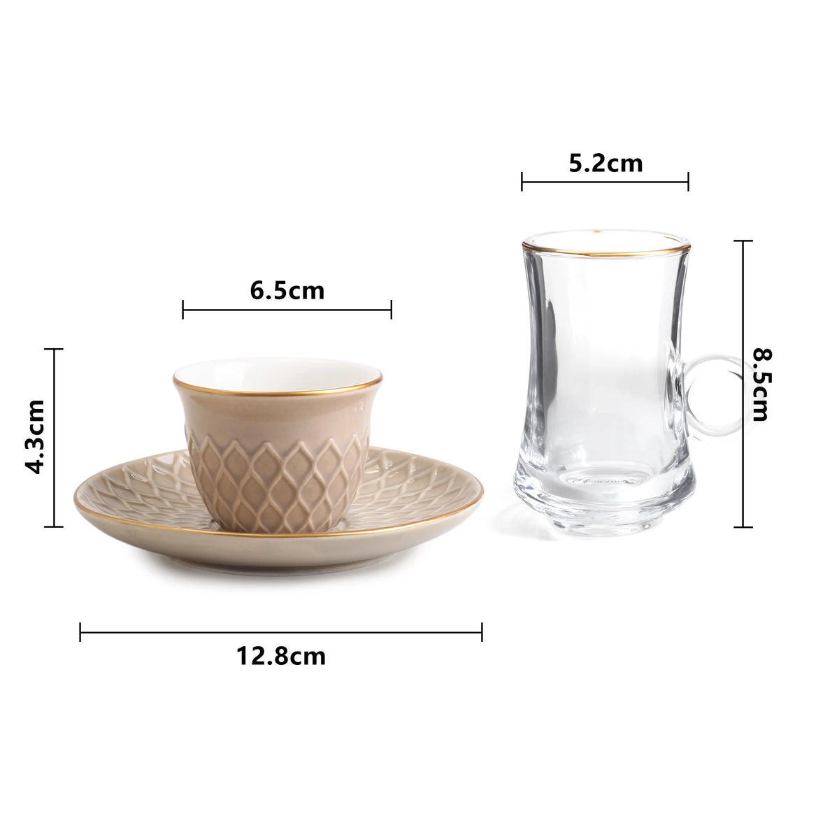 Tea & Coffee Cup Set 18PC Image