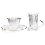 Free Transparent Tea & Coffee Cup Set 18PC Image