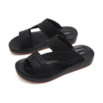 Black Casual Slippers for Boys Image