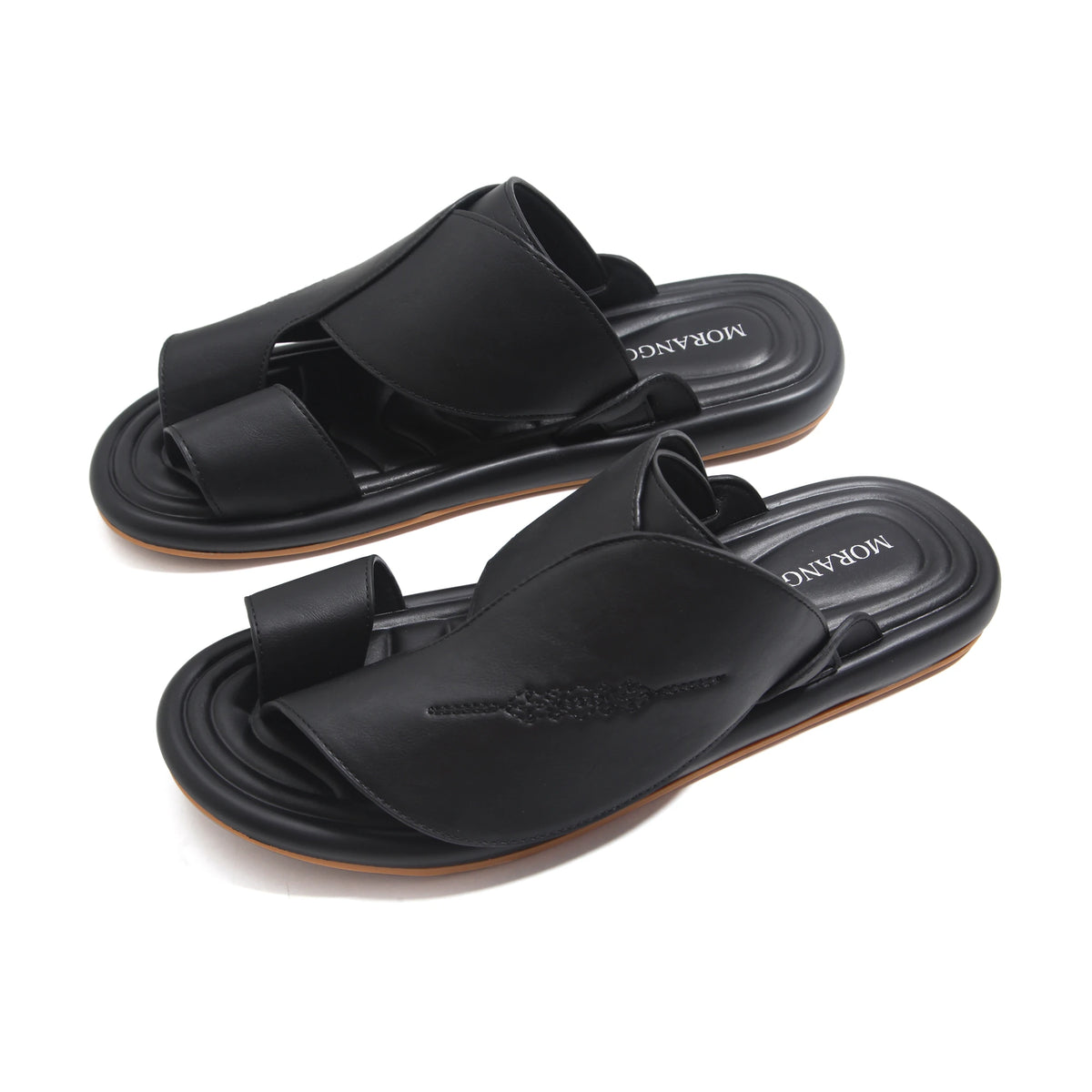 Black Casual Slippers for Men Image