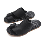 Black Casual Slippers for Men Image