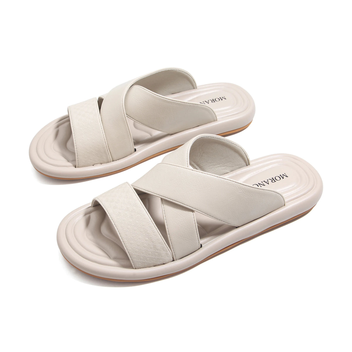 Off White Casual Slippers for Men Image