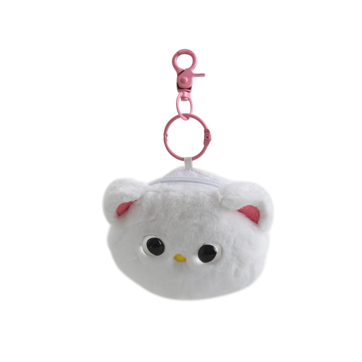 Free White Key Ring Plush change bag Image