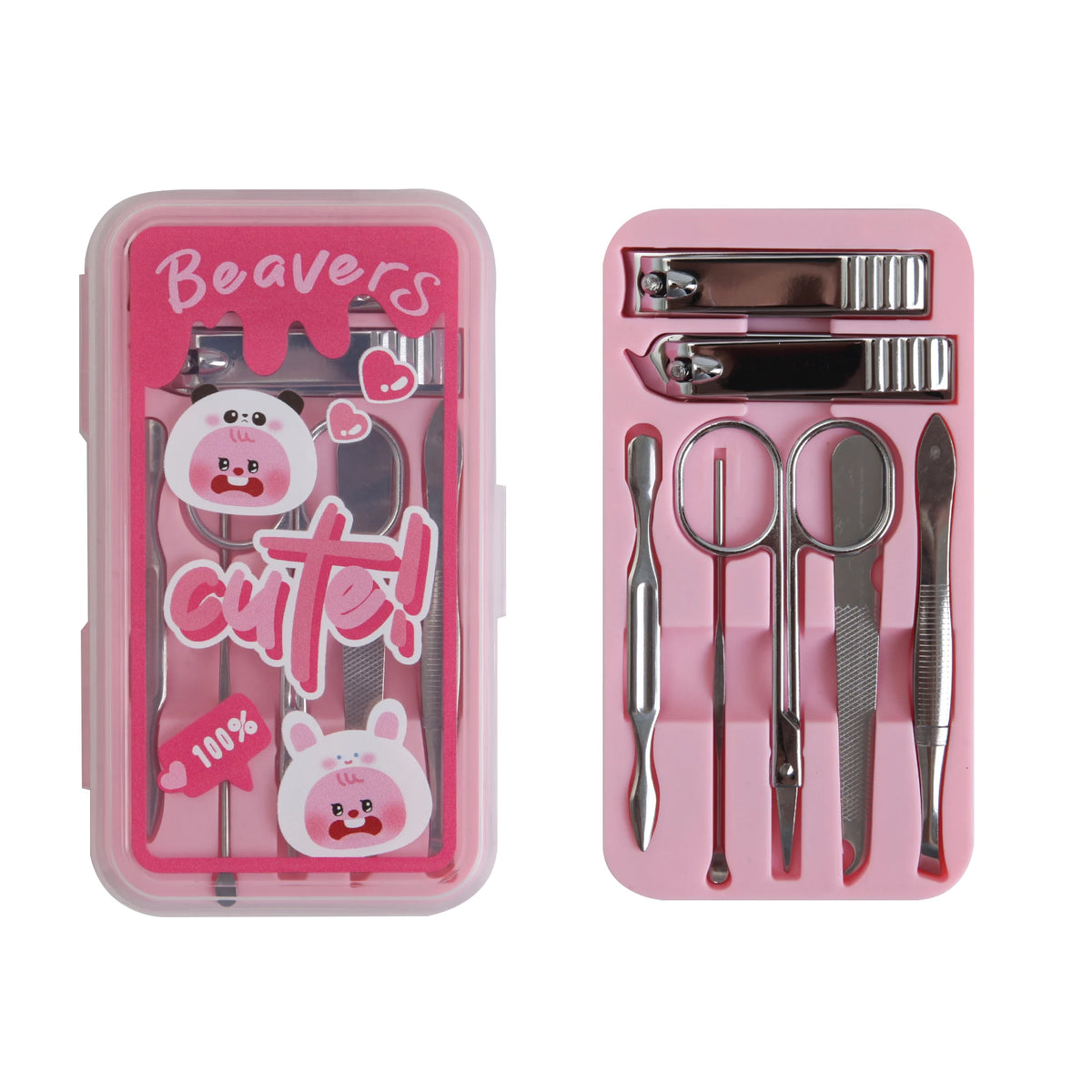 Free Pink 2 Nail Clippers Sets 7pcs/set Image