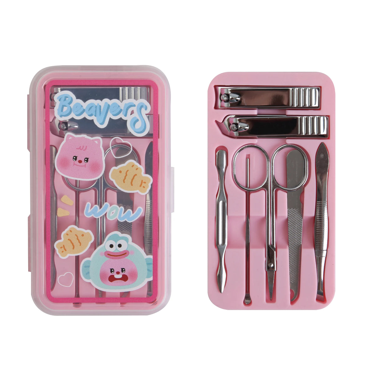 Free Pink 3 Nail Clippers Sets 7pcs/set Image