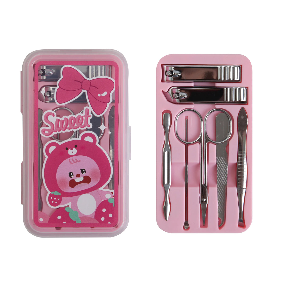Free Pink 4 Nail Clippers Sets 7pcs/set Image