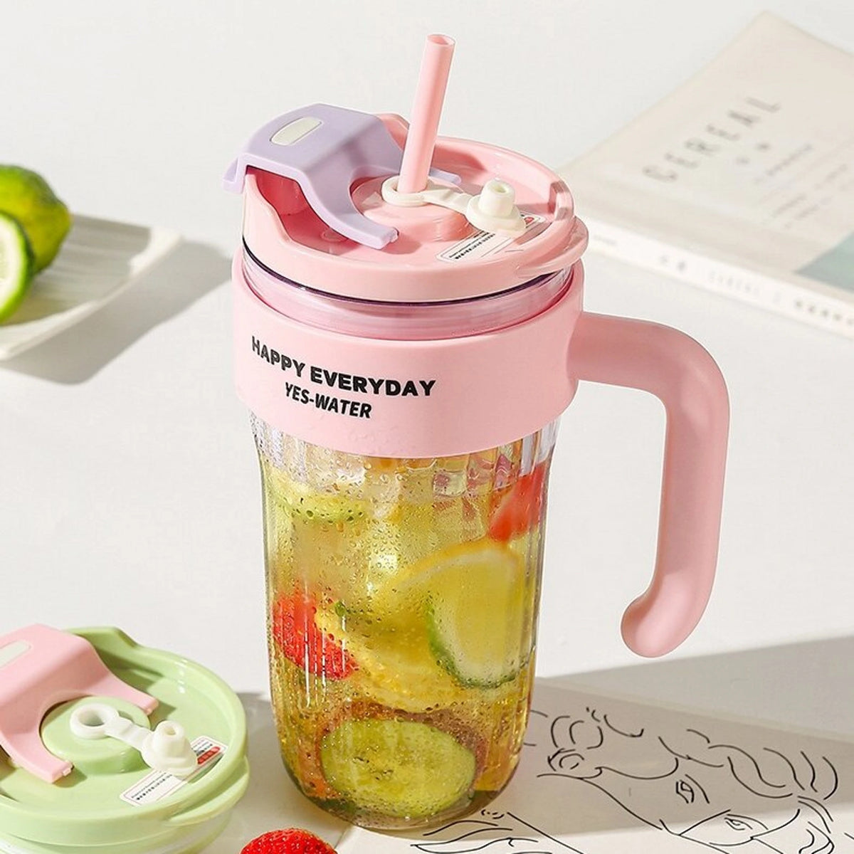 920ml Pink Coffee Cup 920ml Image