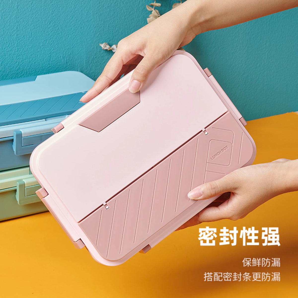 1400ml Pink Lunch Box 1400ml Image