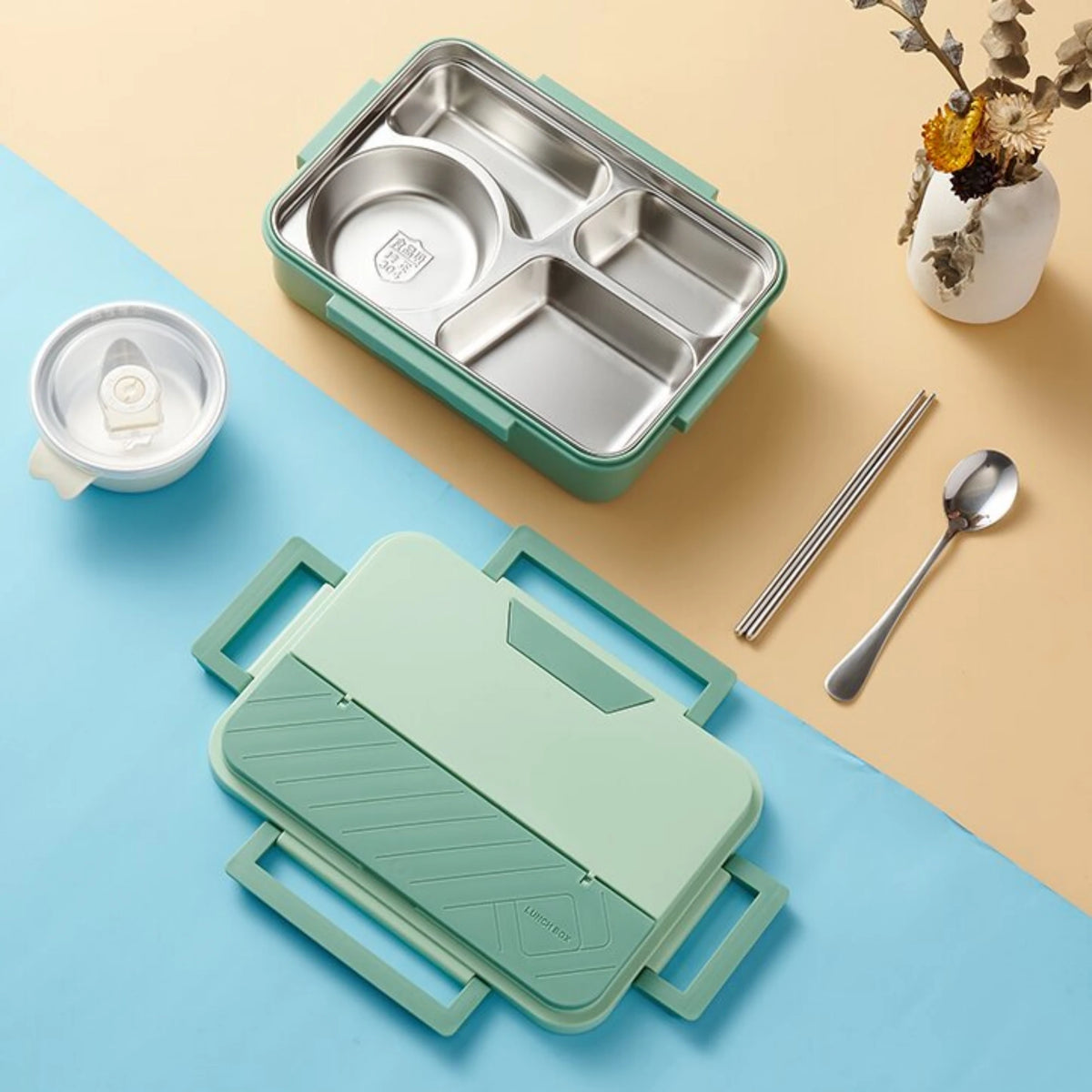 1400ml Green Lunch Box 1400ml Image