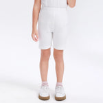 White Uniform Leggings for Girls Image