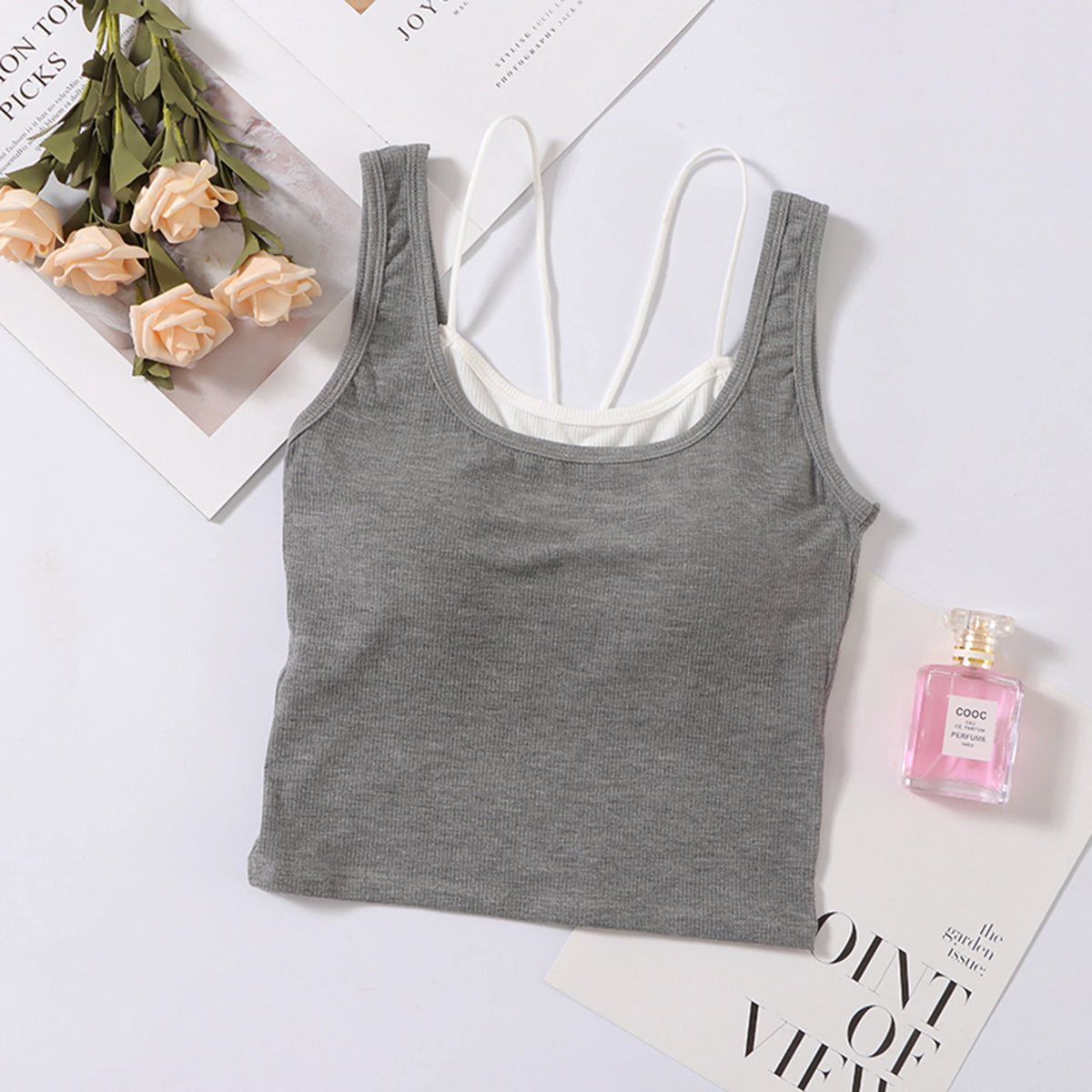 Free Dark Gray Free,36,58,-,- Tank Top for Women Image