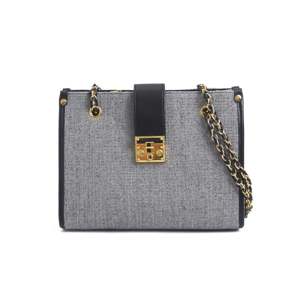 Free Black Gray Elegant Shoulder Bag for Women Image